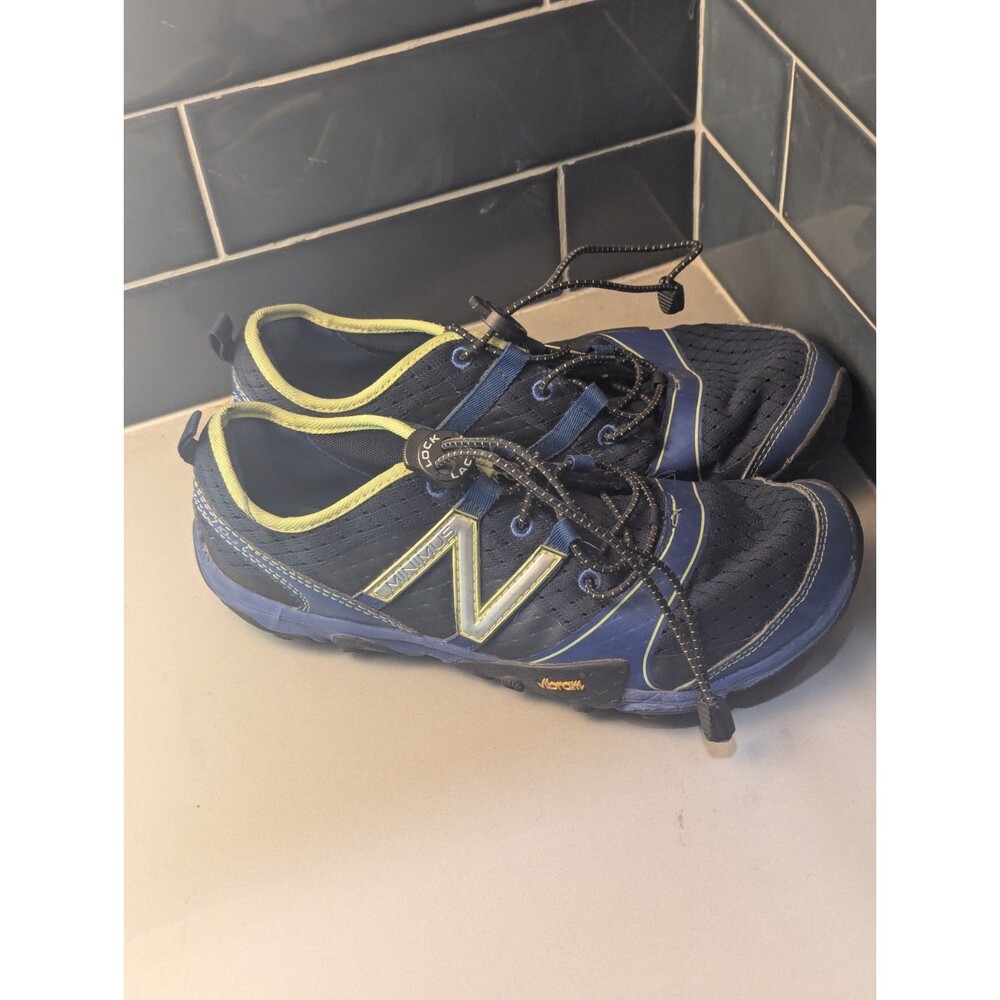 Size 7.5 D-‎ New Balance Minimus Vibram Blue Trail Running Athletic Shoes